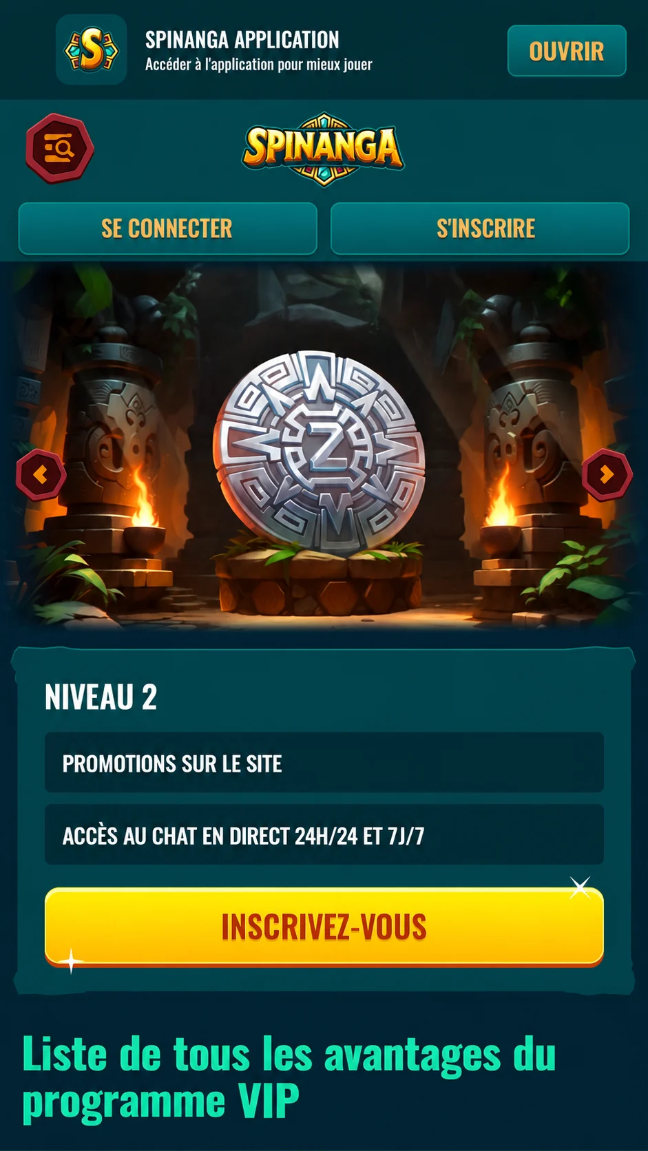 Programme VIP Spinanga niveau 2