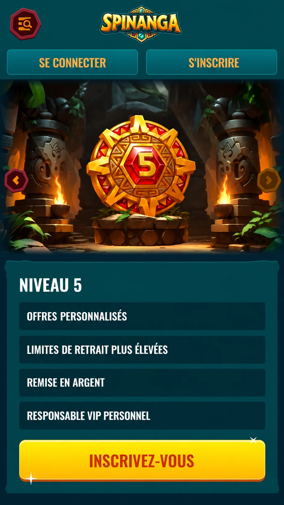 Programme VIP Spinanga niveau 5